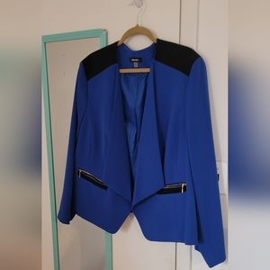 Nine West | Blue color block blazer